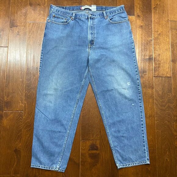Levi's 560 Vintage Comfort Fit Baggy Denim Blue Jeans Men's Size 42 x 32 - Picture 4 of 11